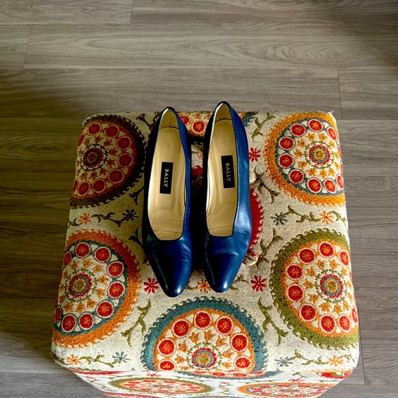 Bally Shoes - Bally Blue Leather Heels